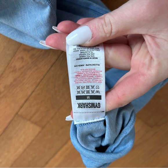 Gymshark Light Blue Seamless High Rise Athletic Leggings Women’s Size Medium - Picture 4 of 5